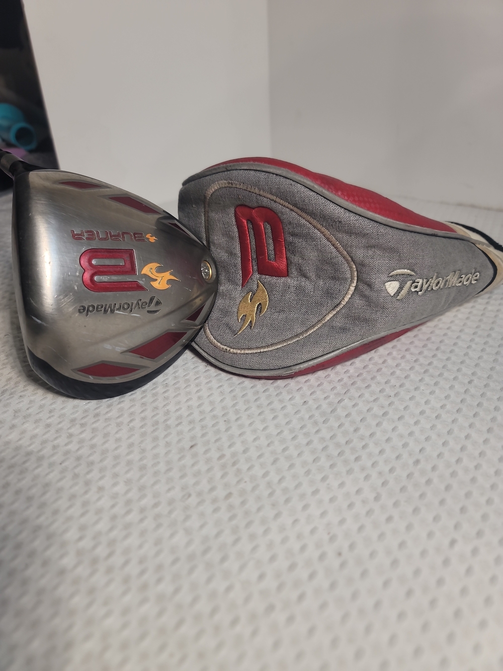 Burner Headcover in Red, Black & Cream - Picture 6 of 16